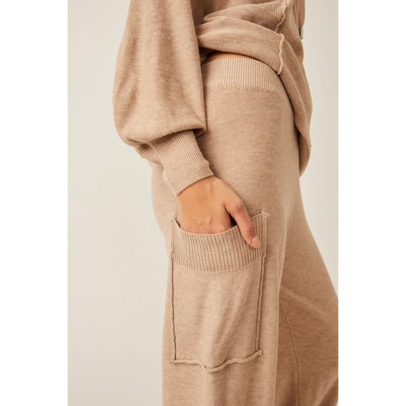 NWT FREE PEOPLE Snuggle SeasonJogger in Oatmeal - Picture 5 of 6